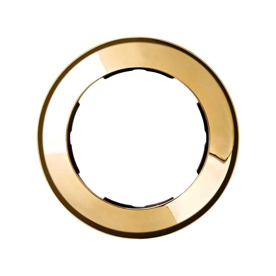  артикул 88610-36 название Рамка 1-ая (одинарная) круглая, цвет Золото, 88