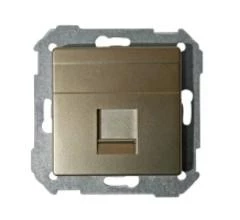  артикул 82005-34-75540-39 название Розетка компьютерная 1-ая кат.5е, RJ-45 (интернет), цвет Шампань, 82