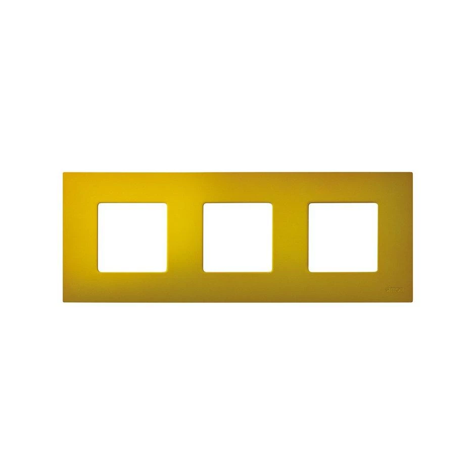 артикул 2700637-081 название Рамка-декор 3-ая (тройная), цвет Желтый Artic, 27 play