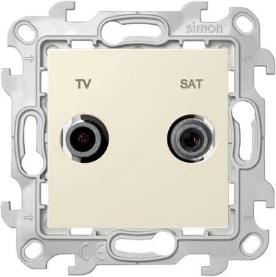  артикул 2410486-031 название Розетка телевизионная оконечная ТV-SAT, цвет Слоновая кость, 24